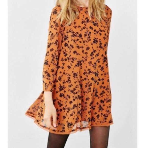 !!SOLD!! Burnt Orange Urban Outfitters Dress - Picture 2 of 7